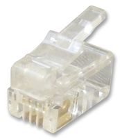 MULTICOMP - 7001-4P4C - 插頭 RJ11 4P4C 接扁平電纜