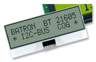 BATRON - BTHQ21605V-COG-FSTF-I2C-LED-WHITE - 液晶顯示屏模塊 A/N 2X16