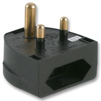 MULTICOMP - CP2A - 歐式 CEE7 插頭至 BS546 5A 插頭,黑