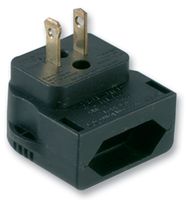 MULTICOMP - CP4A - 歐式 CEE7 至美式 2P,黑色