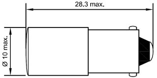CML INNOVATIVE TECHNOLOGIES - 09321151 - 氖燈 BA9S 110V 紅色