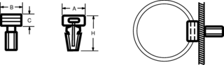 HELLERMANN TYTON - 151-40119 - 電纜扎帶底座 100只