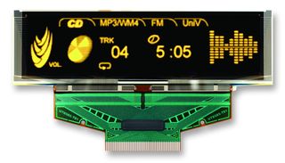 DENSITRON - DD-25664YW-2A - 顯示屏 OLED 256X64 黃色