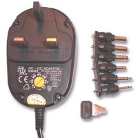 MULTICOMP - MW883UK - 電源轉(zhuǎn)換器 非整流 可調(diào) 300mA 英式插頭