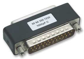 HARTING - 09 64 300 7230 - 適配器 D-sub 濾波型 1000pF 25路