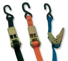 ROEBUCK - BLK25X3SH - 棘齒固定帶 25MMX3M S形鉤 黑色