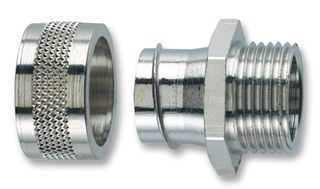PRO ELEC - 55503204 - 管道接頭 固定式 不銹鋼制 M25 5只