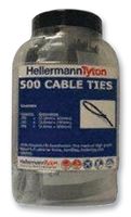 HELLERMANN TYTON - HTJAR1BK - 電纜扎帶套件 黑色 500根 瓶裝