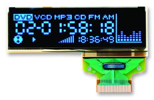 DENSITRON - DD-12833BE-2A - 顯示屏 OLED 128X33 藍色
